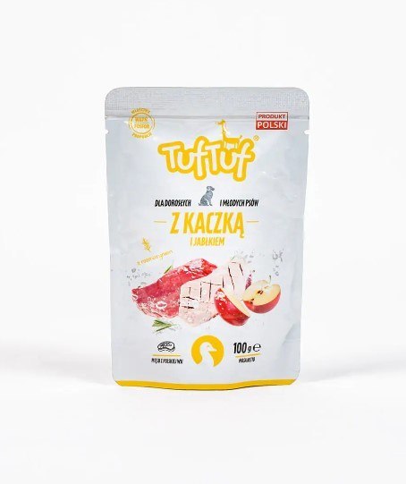 TUF TUF Saszetka kaczka z jabłkiem 100g TUF TUF Saszetka kaczka z jabłkiem 100g