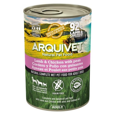 ARQUIVET MOKRA KARMA DLA PSA Z jagnięciną i kurczakiem 12x400G ARQUIVET MOKRA KARMA DLA PSA Z jagnięciną i kurczakiem 12x400G