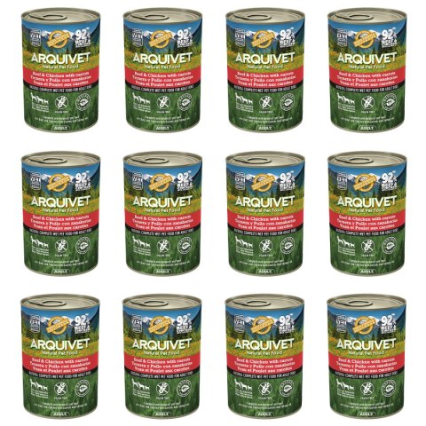 ARQUIVET MOKRA KARMA DLA PSA Z wołowiną i kurczakiem 12x400G ARQUIVET MOKRA KARMA DLA PSA Z wołowiną i kurczakiem 12x400G