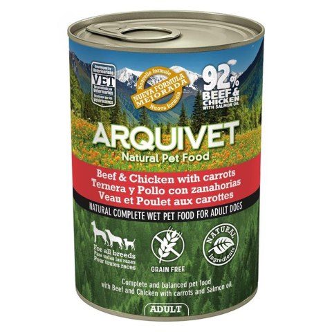 ARQUIVET MOKRA KARMA DLA PSA Z wołowiną i kurczakiem 400G ARQUIVET MOKRA KARMA DLA PSA Z wołowiną i kurczakiem 400G