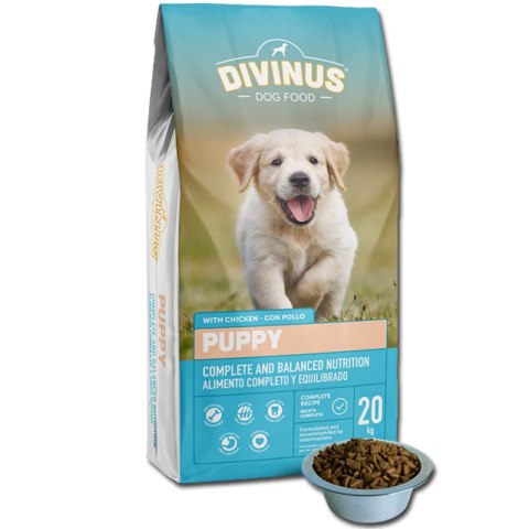 DIVINUS PUPPY Karma sucha dla szczeniąt owczarek labrador witaminy 20kg