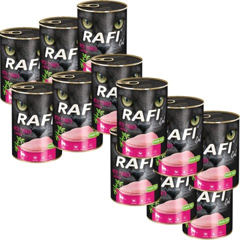 Rafi Cat karma bezzbożowa z indykiem 12 x 400 g Rafi Cat karma bezzbożowa z indykiem 12 x 400 g