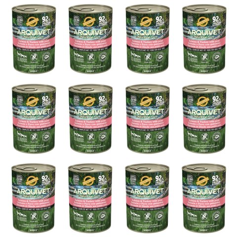 ARQUIVET MOKRA KARMA DLA PSA Z łososiem i indykiem 12x400G ARQUIVET MOKRA KARMA DLA PSA Z łososiem i indykiem 12x400G