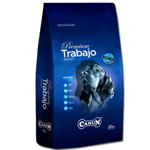 Canun Trabajo 20 kg karma premium dla psów energicznych i myśliwskich na kurczaku (30%) i ryżu Canun Trabajo 20 kg karma premium dla psów energicznych i myśliwskich na kurczaku (30%) i ryżu