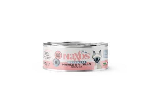 NAXOS CAT STERILIZED Puszka dla kotów sterylizowanych o smaku wieprzowiny i cielęciny 85g NAXOS CAT STERILIZED Puszka dla kotów sterylizowanych o smaku wieprzowiny i cielęciny 85g