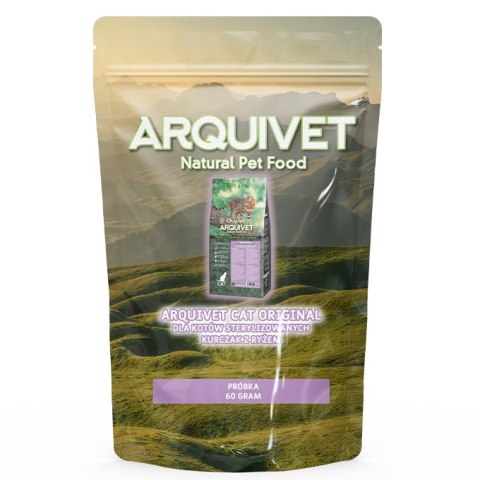 PRÓBKA ARQUIVET CAT Original dla kotów sterylizowanych kurczak z ryżem 60 g PRÓBKA ARQUIVET CAT Original dla kotów sterylizowanych kurczak z ryżem 60 g