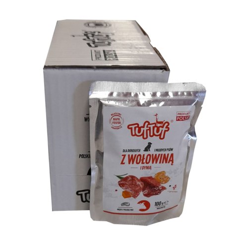 TUF TUF Saszetka wołowina z dynią 100 g x 10szt. TUF TUF Saszetka wołowina z dynią 100 g x 10szt.