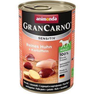 Animonda GranCarno Sensitiv Adult Dog Kurczak i Ziemniaki puszka 400g mokra karma dla psa