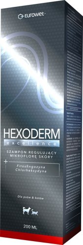Eurowet Eurowet Hexoderm Excellence Szampon Regulujący Mikroflorę Skóry Dla Psów I Kotów 200ml