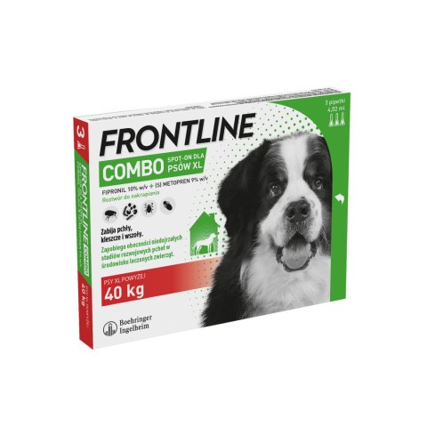 Frontline (Boehringer Ingelheim) FRONTLINE Combo Spot-On Dla Psów 3x4,02ml