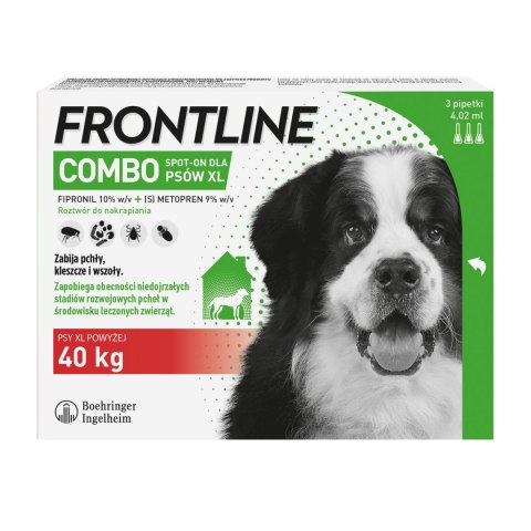 Frontline (Boehringer Ingelheim) FRONTLINE Combo Spot-On Dla Psów 3x4,02ml
