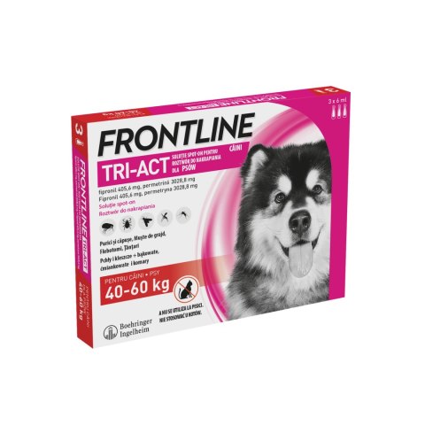 Frontline (Boehringer Ingelheim) FRONTLINE Tri-Act Dla Psów 3x6ml