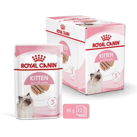 ROYAL CANIN Kitten Pasztet - saszetka12x85g, mokra karma dla kota