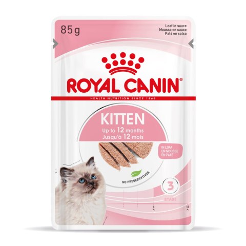 ROYAL CANIN Kitten Pasztet - saszetka12x85g, mokra karma dla kota