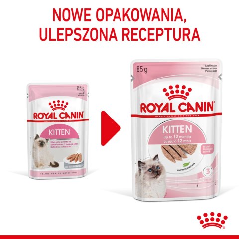 ROYAL CANIN Kitten Pasztet - saszetka12x85g, mokra karma dla kota