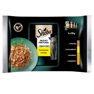 Sheba Sheba Saszetka Delicacy In Jelly Smaki Drobiowe 4x85g