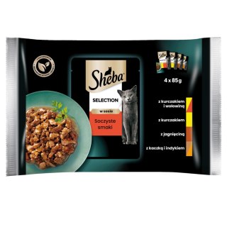 Sheba Sheba Saszetka Selection In Sauce Soczyste Smaki 4x85g