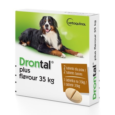 Vetoquinol VETOQUINOL Drontal Plus Flavour 35kg Tabletki Dla Psów 2tabl.