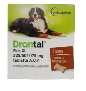 Vetoquinol VETOQUINOL Drontal Plus Flavour 35kg Tabletki Dla Psów 2tabl.