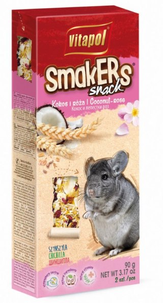 Vitapol Vitapol Kolby Dla Szynszyli Smakers Kokosowo-Różane 2szt