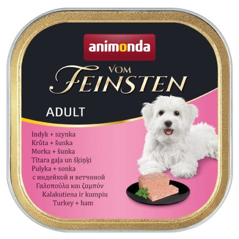 Animonda Animonda Dog Vom Feinsten Adult Indyk Z Szynką 150g