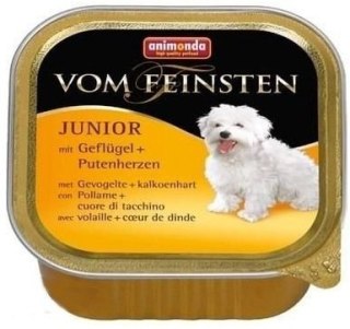 Animonda Animonda Dog Vom Feinsten Junior Drób I Serca Indyka 150g