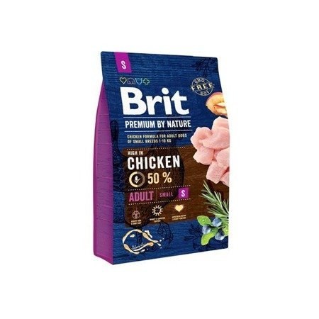 Brit Brit Premium By Nature Adult S Z Kurczakiem 3kg