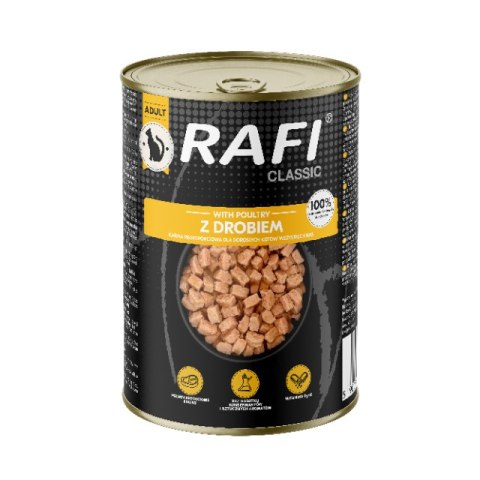RAFI Cat Kawałki z drobiem w sosie- puszka 415g