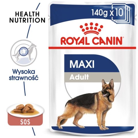 Royal Canin ROYAL CANIN Maxi Adult 10x140g