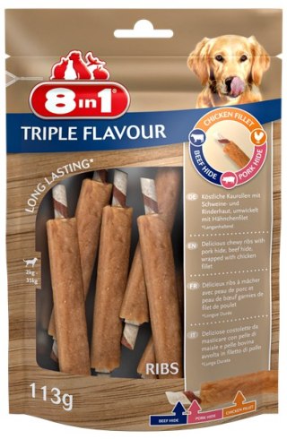 8in1 8in1 Triple Flavour Żeberka Kurczak 6szt