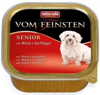 Animonda Dog Vom Feinsten Senior Wołowina Z Kurczakiem 150g mokra karma dla psó powyżej 7 lat