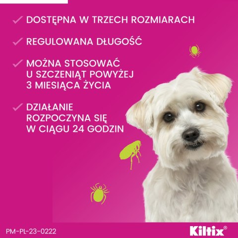 Bayer Bayer Kiltix Obroża Na Kleszcze I Pchły Dla Psa 38cm