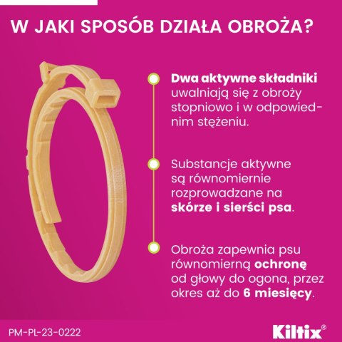 Bayer Bayer Kiltix Obroża Na Kleszcze I Pchły Dla Psa 38cm