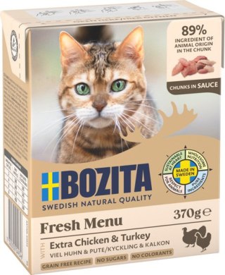 Bozita BOZITA Cat Kurczak I Indyk W Sosie 370g