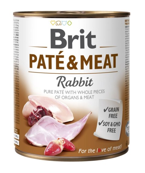Brit Brit Pate & Meat Z Królikiem 800g