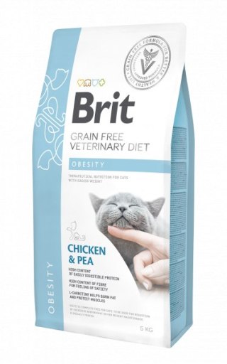 Brit veterinary Brit Grain Free Veterinary Diet Cat Obesity Kurczak Z Groszkiem 2kg
