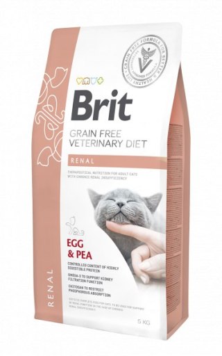 Brit veterinary Brit Grain Free Veterinary Diet Cat Renal Jajko Z Groszkiem 2kg