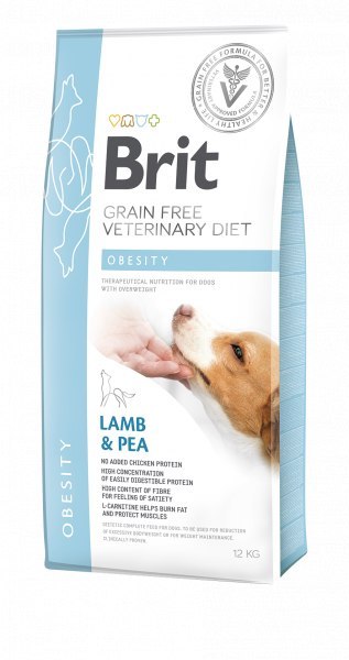 Brit Grain Free Veterinary Diet Dog Obesity Jagnięina Z Groszkiem 2kg