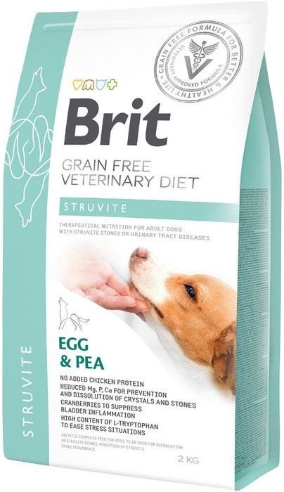 Brit veterinary Brit Grain Free Veterinary Diet Dog Struvite Jajko Z Groszkiem 2kg