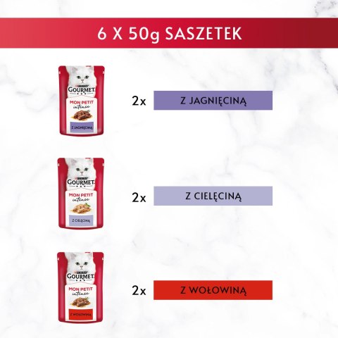 Gourmet GOURMET Mon Petit Mięsne Fileciki 6x50g