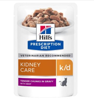 Hills Hill's PD Prescription Diet Feline k/d Kidney Care Wołowina 85g