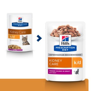 Hills Hill's PD Prescription Diet Feline k/d Kidney Care Wołowina 85g