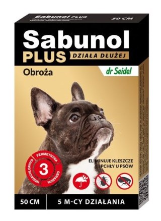 Laboratorium DermaPharm Laboratorium DermaPharm Sabunol Plus Obroża Przeciw Pchłom I Kleszczom Dla Psa 50cm