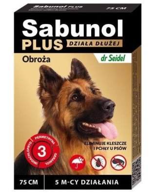 Laboratorium DermaPharm Laboratorium DermaPharm Sabunol Plus Obroża Przeciw Pchłom I Kleszczom Dla Psa 75cm