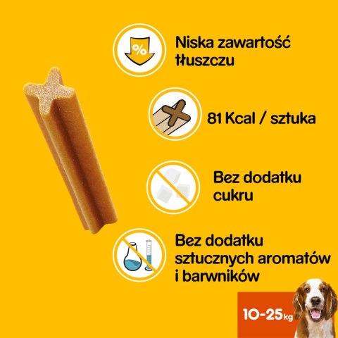 Pedigree Pedigree DentaStix Przysmak Dentystyczny Dla Psów Od 4 Miesiąca I Wadze 10-25kg 180g