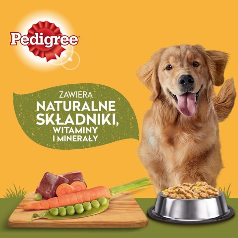 Pedigree Pedigree Mokra Karma Dla Dorosłych Psów W Galaretce Z Wołowiną, Z Kurczakiem, Z Jagnięciną, Z Drobiem 12x100g