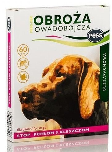 Pess Pess Per Obroża Owadobójcza Dla Psa Bezzapachowa Brązowa 60cm