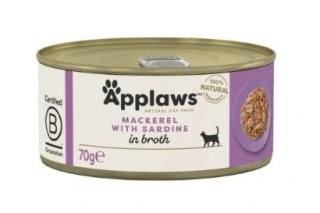 Applaws APPLAWS Mackerel With Sardine In Broth Tin 70g