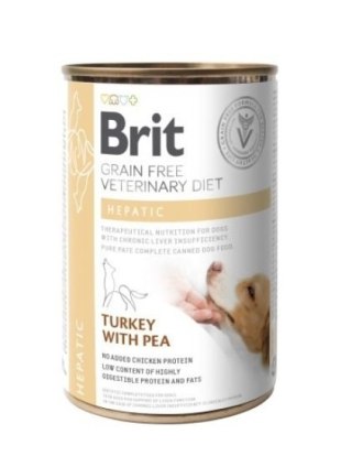 Brit veterinary Brit Grain Free Veterinary Diet Dog Hepatic Z Indykiem I Groszkiem 400g