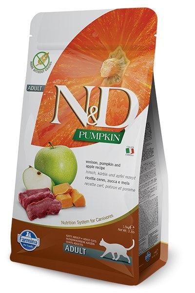 Farmina Farmina N&D Pumpkin Feline Adult Venison Pumpkin&Apple Recipe 5kg